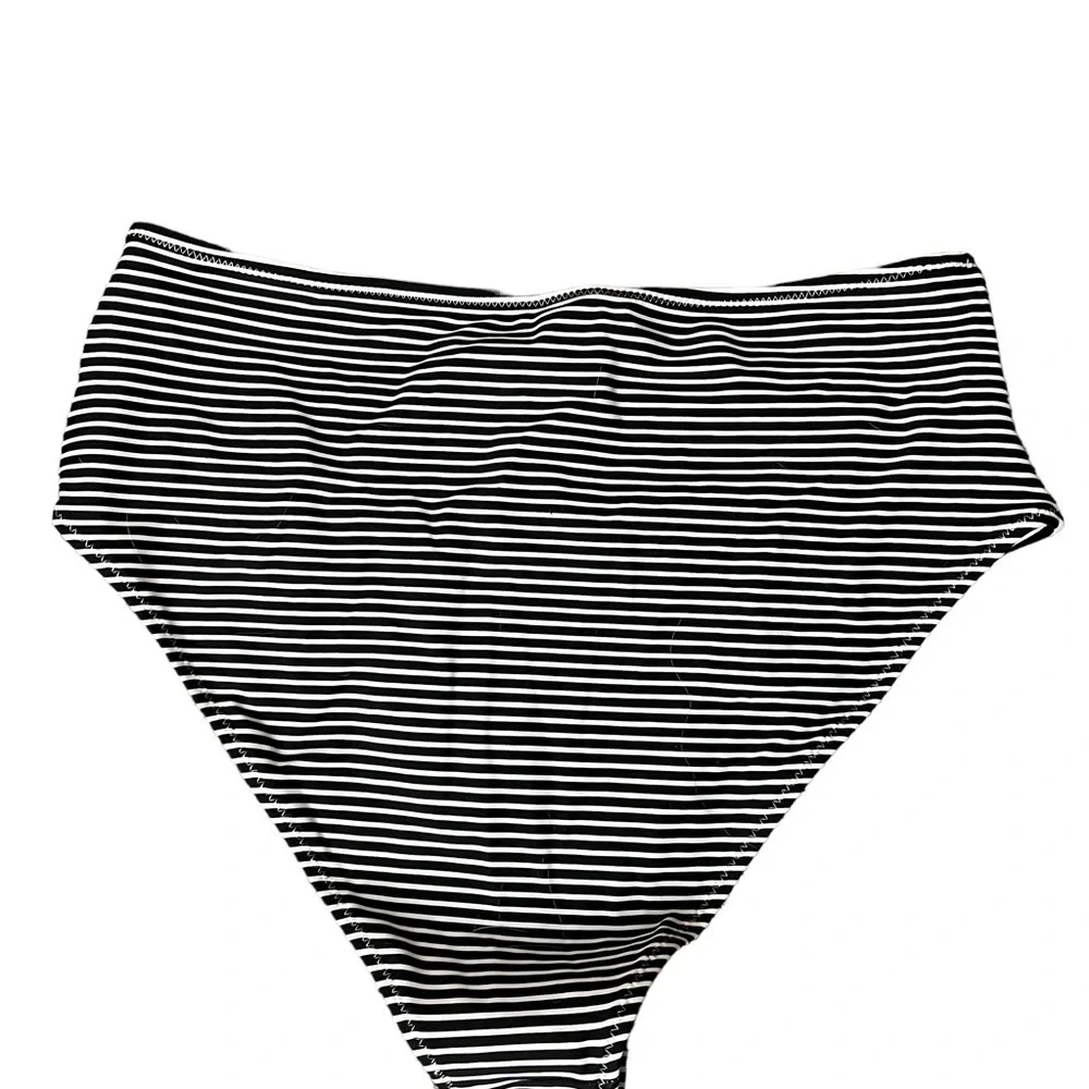 CUPSHE highrise stripped swim‎ bottom womens XL NWT